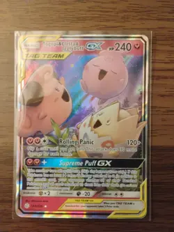 Pokemon Togepi & Cleffa & Igglybuff GX Holo Ultra Rare 143/236 Sm-Cosmic Eclipse - Image 1