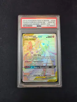#225/214 Gardevoir & Sylveon GX Unbroken Bonds PSA 10 - Image 1