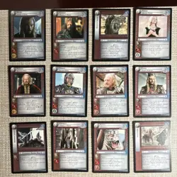 Decipher Lord of the Rings TCG Rohan Companions Eomer Eowyn 12 Card Lot 7R - Image 1