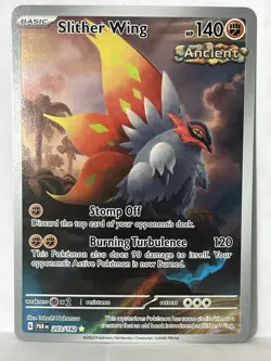 Pokemon TCG Slither Wing Illustration Rare Holo Card 203/182 Sv04: Paradox Rift - Image 1