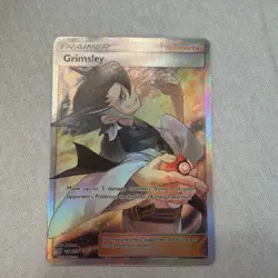 Grimsley - 234/236 - Pokemon Unified Minds Sun & Moon Full Art Rare Card NM - Image 1