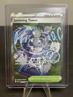 Jamming Tower 261/217 ASC Full Art Holo Trainer-Stadium Pokemon Card NM - Image 1