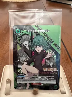 Union Arena Winner Card Terrible Tornado Release Event Foil One Punch Man - Image 1