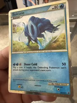 Pokemon TCG • Suicune (Shiny) • Black Star Promo HGSS21 • Trading Card - Image 4
