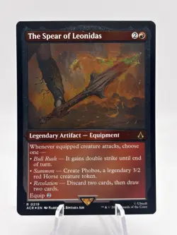 The Spear of Leonidas 0219 Etched Foil Assassin's Creed ACR MTG NM - Image 1