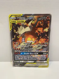 Reshiram & Charizard GX SM201 JUMBO OVERSIZED Black Star Promo Pokemon Card - Image 1