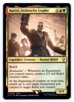 Barret, Avalanche Leader NM Commander: Final Fantasy 0079 MTG Regular - Image 1