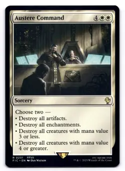 Austere Command NM Commander: Final Fantasy 0231 MTG Regular - Image 1