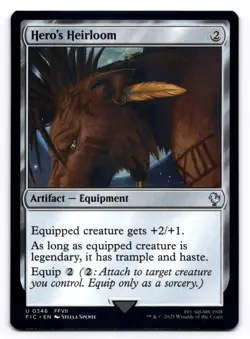 Hero's Heirloom NM Commander: Final Fantasy 0346 MTG Regular - Image 1