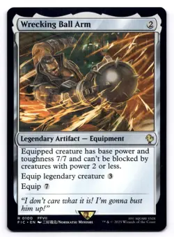 Wrecking Ball Arm NM Commander: Final Fantasy 0100 MTG Regular - Image 1
