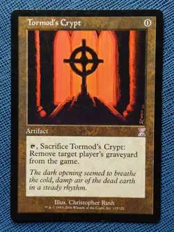 MTG 1x Tormod's Crypt LP Time Spiral Timeshifted Magic the Gathering - Image 1