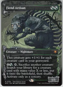 MTG Fiend Artisan Showcase Normal NM Special Guests Magic 83 - Image 1