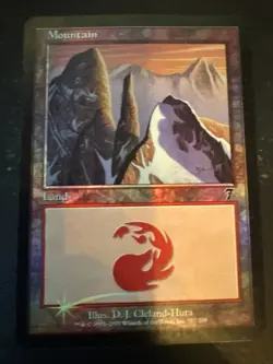 FOIL Mountain - MTG - 7th Edition - 337/350 - Image 1