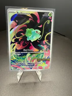 BULBASAUR 133/132 ILLUSTRATION RARE MEGA EVOLUTION POKEMON LP - Image 1