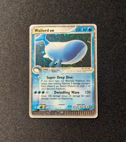 Pokemon EX SANDSTORM - #100/100 Wailord ex - Ultra Rare Holo - ENG - HP/DMG - Image 3
