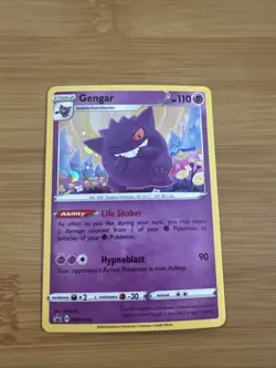 Pokemon TCG Sword & Shield Promo Gengar SWSH052 LP - Image 1