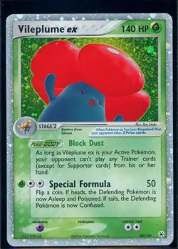 Pokemon EX HIDDEN LEGENDS - #100/101 Vileplume ex - Ultra Rare Holo - ENG - MP+ - Image 1