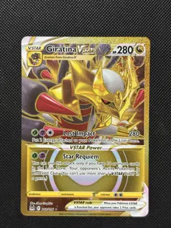 Pokemon Lost Origin - Giratina Vstar - 212/196 - GOLD Full Art Rare - MINT - Image 2