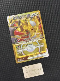 Pokemon Lost Origin - Giratina Vstar - 212/196 - GOLD Full Art Rare - MINT - Image 3