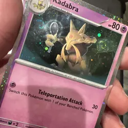 Pokemon Abra 063 Kadabra 064 Cosmos Holo Alakazam ex 050 Set Holo 151, Swirls A - Image 5