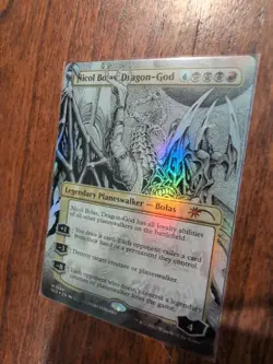 [1x] Nicol Bolas, Dragon-God (1246) - Foil - Borderless Near Mint, English Secre - Image 1