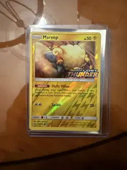 Pokemon TCG Mareep 75/214 Lost Thunder Stamped Promo Toys R Us 2018 Mint! - Image 1
