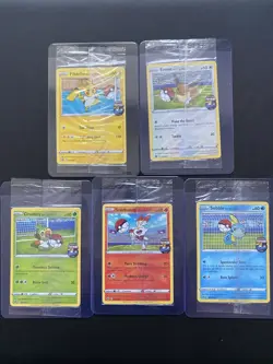 SEALED 2020 Pokemon Futsal Promo - PIKACHU/EEVEE/GROOKEY/SCORBUNNY/SOBBLE - Image 1