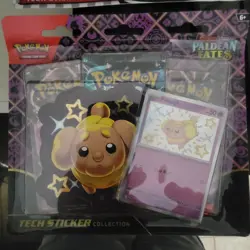 Pokemon TCG Scarlet & Violet Paldean Fates Tech Sticker Collection [Fidough] - Image 1