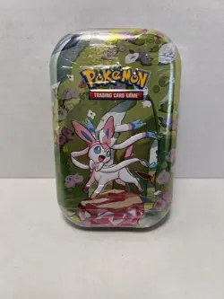 Pokemon Prismatic Evolutions Mini Tin Evee SYLVEON New Sealed - Image 1