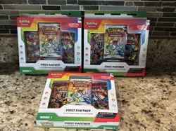 Pokemon TCG: First Partner Illustration Collection: Series 1 Factory Sealed x 3 - Image 1