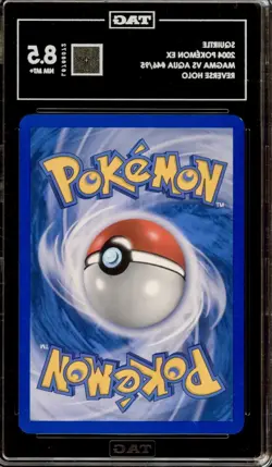 POP 1 Pokemon Squirtle EX Magma Vs Aqua Reverse Holo #46 TAG 8.5 - Image 4