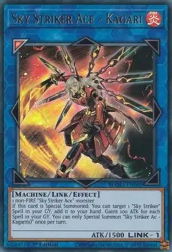 Yugioh - Sky Striker Ace - Kagari (Ultra Rare) (1st Edition) - MAMA-EN005 (P) - Image 1