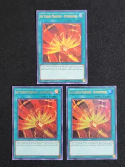 3 x YuGiOh Sky Striker Maneuver - Afterburners! BLHR-EN091 Ultra Rare 1st Ed LP - Image 1
