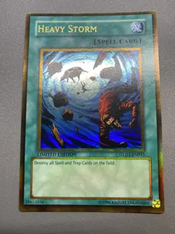 Yu-Gi-Oh! Heavy Storm Ultra Rare Limited Edition GLD1-EN031 HP DAMAGED - Image 1