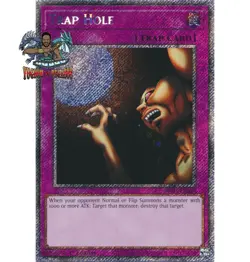 Yugioh 1x Trap Hole RA03-EN085 Platinum Secret Rare 1st Ed NM - Image 1