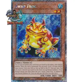Yugioh! 1x Swap Frog RA03-EN005 Platinum Secret Rare 1st Ed NM - Image 1
