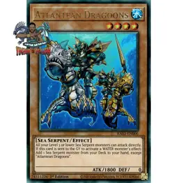 Yugioh! 1x Atlantean Dragoons RA03-EN006 Ultimate Rare 1st Ed NM - Image 1