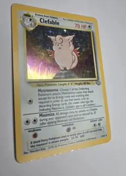 Pokemon Clefable Jungle Holo Rare 01/64 Unlimited English 1999 Single Card - Image 3