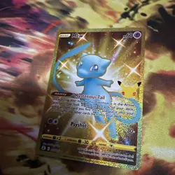 Pokemon TCG Celebrations Mew Gold Full Art Holo Card 25/25 Secret Rare - Image 1