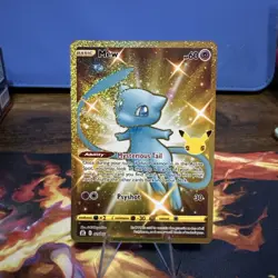Pokemon TCG Celebrations Mew Gold Full Art Holo Card 25/25 Secret Rare - Image 2
