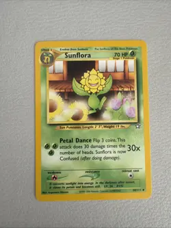 Pokemon Neo Genesis Sunflora Card 50/111 First Edition NM - Free Shipping - Image 1