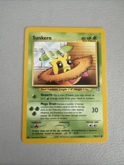 SUNKERN 1ST EDITION NEO GENESIS SET POKEMON CARD 78/111 NM - Image 1
