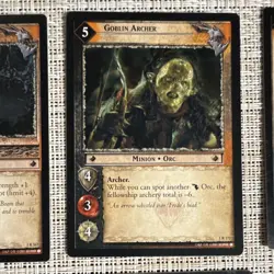 Decipher Lord of the Rings TCG Fellowship Orc Troll Creature 12 Card Lot - Image 3