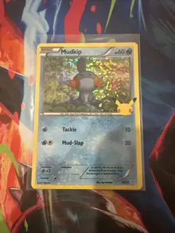 POKEMON MUDKIP 19/25 PROMO MCDONALDS CONFETTI HOLO 25th ANNIVERSARY NM CARD - Image 1