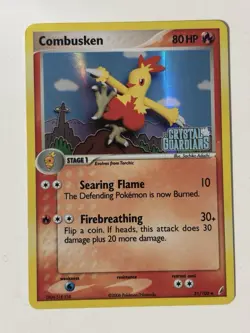 Pokemon Card - Combusken Crystal Guardians 31/100 Uncommon Reverse Holo - Image 1