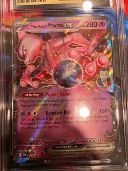 Pristine 10 Team Rocket's Mewtwo ex 205 Sv: Scarlet & Violet Promo Cards Holo - Image 3