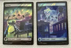 Magic The Gathering TMNT Surge Foil Roof Top Land Set - Image 3
