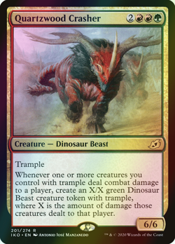 MTG Quartzwood Crasher Foil ** Ikoria: Lair of Behemoths ** English (NM) - Image 1