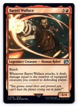 Barret Wallace NM Final Fantasy 0129 MTG Regular - Image 1