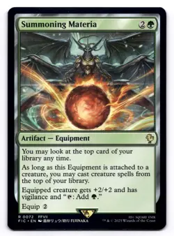 Summoning Materia NM Commander: Final Fantasy 0072 MTG Regular - Image 1